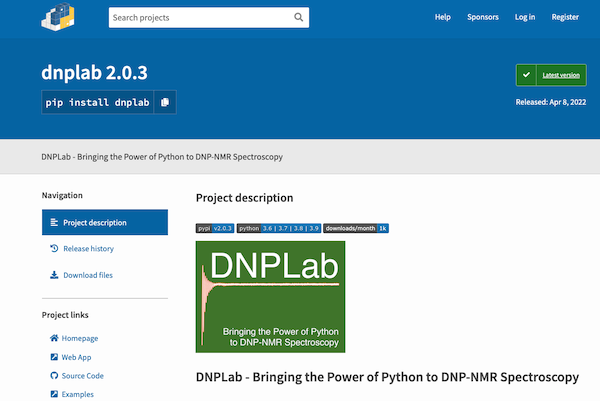 DNPLab is Open-Source